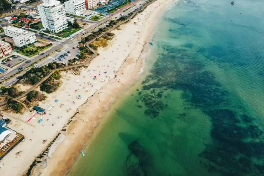 aerial photography of the city of punta del este