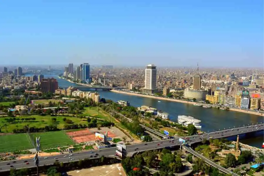 An Aerial Shot of the City of Cairo